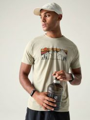 Dare 2b Koszulka funkcyjna "Tech II" w kolorze beżowym rozmiar: M. Brązowe t-shirty sportowe Dare 2B, bez wzorów, z materiału, bez ramiączek, outdoorowe. Za 61.46 zł.