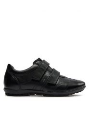 Geox Półbuty U Symbol D U74A5D 00043 C9999 Czarny. Czarne eleganckie półbuty Geox, bez wzorów, z materiału, bez obcasa, bez zapięcia. Za 359.99 zł.