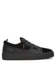 GIUSEPPE ZANOTTI Sneakersy RU40037/001 Czarny. Czarne buty sportowe casual Giuseppe Zanotti, bez wzorów, ze skóry, bez zapięcia. Za 2,229.00 zł.