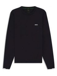 Hugo Boss Sweter w kolorze granatowym rozmiar: M. Niebieskie swetry nierozpinane HUGO BOSS, m, bez wzorów, z bawełny, bez kołnierzyka, bez ramiączek. Za 356.95 zł.
