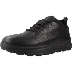 Buty GEOX U26FDD 000FV Czarny. Czarne buty turystyczne Geox, bez wzorów, ze skóry, bez zapięcia, na fitness i siłownię. Za 425.99 zł.