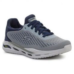 Buty treningowe męskie Skechers Arch Fit Orvan Trayver. Białe buty sportowe casual Skechers, bez wzorów, z materiału. Za 433.00 zł.