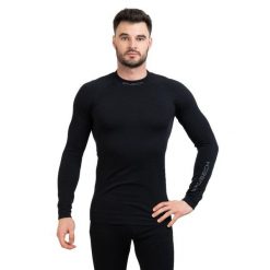 Koszulka męska termoaktywna Brubeck Thermo Extreme. Czarne bielizna termoaktywna Brubeck, m, bez wzorów, bez ramiączek. Za 236.99 zł.