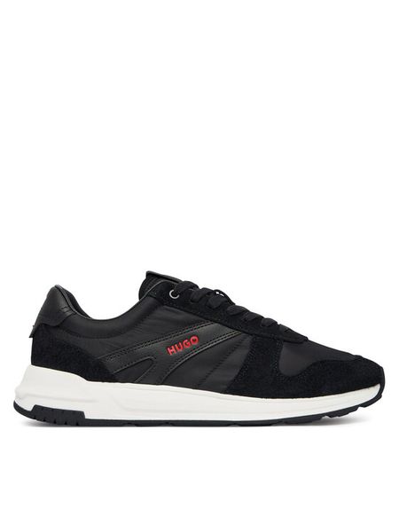 HUGO Sneakersy GO3 50573605 Czarny. Czarne buty sportowe casual Hugo, bez wzorów, ze skóry, bez zapięcia. Za 699.99 zł.