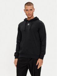 Adidas Bluza Essentials+ Made With Hemp HR8618 Czarny Regular Fit. Czarne bluzy Adidas, m, bez wzorów, z bawełny, bez kaptura. Za 329.99 zł.