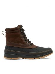 Sorel Kozaki Akeny II Boot Plus Wp 2084851256 Brązowy. Brązowe kozaki Sorel, bez wzorów, z nubiku, bez obcasa, bez zapięcia. Za 799.99 zł.