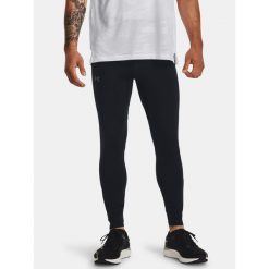 Legginsy do biegania męskie Under Armour Qualifier Elite. Czarne legginsy długie sportowe Under Armour, m, bez wzorów, do biegania. Za 209.99 zł.