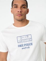 Piżama dwuczęściowa One Piece - kremowy. Białe piżamy Sinsay, l, bez wzorów, z bawełny, bez ramiączek. Za 49.99 zł.