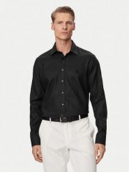 KARL LAGERFELD Koszula 605084 562791 Czarny Regular Fit. Czarne koszule KARL LAGERFELD, m, bez wzorów, ze lnu, bez kołnierzyka, bez ramiączek. Za 459.99 zł.