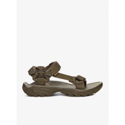 Sandały turystyczne męskie Teva Terra Fi 5 Universal. Zielone sandały Teva, bez zapięcia. Za 335.99 zł.