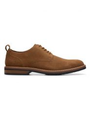 Clarks Skórzane trzewiki "Aldwin" w kolorze jasnobrązowym rozmiar: 42,5. Brązowe botki sznurowane Clarks, bez wzorów, ze skóry, bez obcasa, bez zapięcia. Za 274.24 zł.
