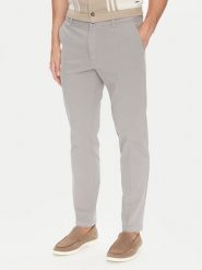 BOSS Chinosy H-Kane1 50543304 Szary Modern Fit. Szare eleganckie spodnie Boss, m, z bawełny. Za 599.99 zł.
