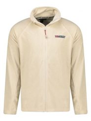 Geographical Norway Kurtka polarowa "Tug" w kolorze kremowym rozmiar: S. Brązowe kurtki Geographical Norway, s, bez wzorów, z materiału, bez kaptura. Za 79.03 zł.