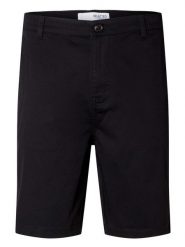 SELECTED HOMME Szorty chino w kolorze czarnym rozmiar: L. Czarne eleganckie spodnie Selected Homme, na co dzień, l, z bawełny. Za 57.47 zł.