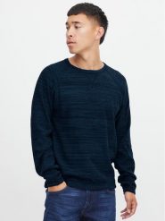 Blend Sweter 20715849 Granatowy Regular Fit. Niebieskie swetry rozpinane Blend, m, bez wzorów, z bawełny, bez kołnierzyka, bez ramiączek. Za 259.99 zł.