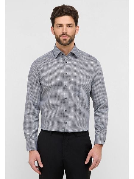 Eterna Koszula - Modern fit - w kolorze szarym rozmiar: 45. Szare koszule Eterna, bez wzorów, z bawełny, bez kołnierzyka, bez ramiączek. Za 91.99 zł.