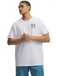Under Armour Koszulka w kolorze białym rozmiar: L. Białe bezrękawniki Under Armour, bez wzorów, z bawełny, bez ramiączek, outdoorowe. Za 85.95 zł.