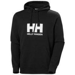 Bluza z kapturem Helly Hansen HH Logo 2.0. Czarne bluzy z kapturem Helly Hansen, na lato, uniwersalny, bez wzorów, z bawełny, z kapturem. Za 311.35 zł.