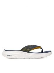 Skechers Japonki Vapor Foam Sandal-Sayto 232894/NVYL Granatowy. Niebieskie japonki Skechers, bez wzorów, z materiału. Za 149.99 zł.