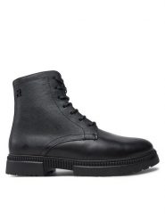 Tommy Hilfiger Kozaki Comfort Tl Texture Lth Boot FM0FM05182 Czarny. Czarne kozaki Tommy Hilfiger, bez wzorów, ze skóry, bez obcasa, bez zapięcia. Za 1,099.00 zł.