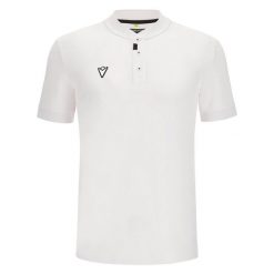 Polo Macron Athleisure SCE Patmos II CTN KR. Białe koszulki polo Macron, m, bez wzorów, bez kołnierzyka, bez ramiączek. W wyprzedaży za 206.70 zł.