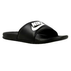 Męskie Klapki Z Logo Benassi JDI. Czarne klapki Nike, z gumy. Za 205.99 zł.