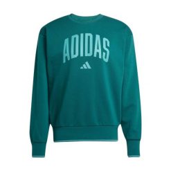 Bluza męska adidas Collegiate Sweat zielona JM1733. Zielone bluzy Adidas, m, bez wzorów, bez kaptura. Za 199.00 zł.