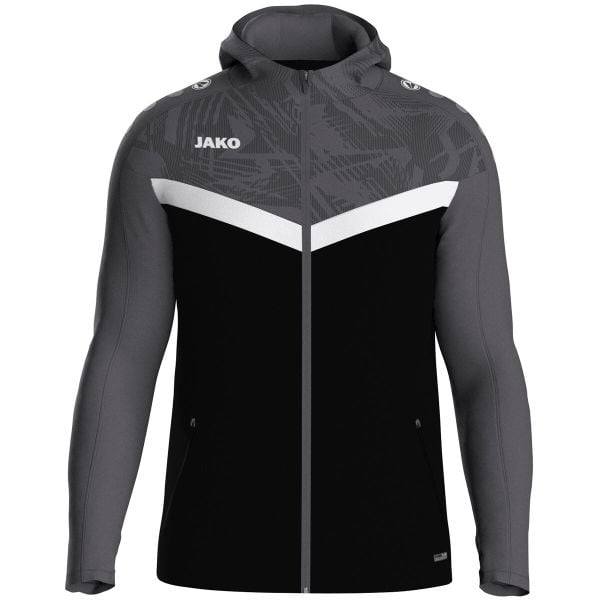 Bluza dresowa z kapturem zapinana na zamek Jako Iconic. Czarne bluzy z kapturem JAKO, xl, bez wzorów, z dresówki, z kapturem. Za 276.45 zł.