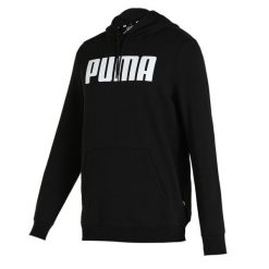 Bluza dresowa męska Puma ESS FL. Czarne bluzy z kapturem Puma, m, bez wzorów, z dresówki, z kapturem. Za 244.00 zł.
