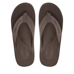 Japonki Calvin Klein. Brązowe japonki CALVIN KLEIN, bez wzorów. Za 189.99 zł.