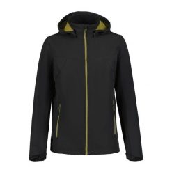 Polarowa kurtka turystyczna Softshell Icepeak Brimfield. Czarne kurtki Icepeak, l, bez wzorów, z materiału, bez kaptura. Za 338.85 zł.