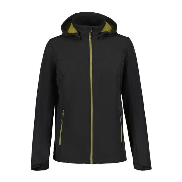Polarowa kurtka turystyczna Softshell Icepeak Brimfield. Czarne kurtki Icepeak, l, bez wzorów, z materiału, bez kaptura. Za 340.25 zł.