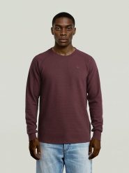 G-Star Bluza w kolorze bordowym rozmiar: L. Czerwone bluzy G-Star, l, bez wzorów, z bawełny, bez kaptura. Za 122.96 zł.