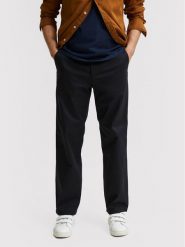 Selected Homme Chinosy Salford 16080159 Czarny Loose Fit. Czarne eleganckie spodnie Selected Homme, m, z bawełny. Za 99.99 zł.