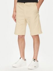 HUGO Szorty materiałowe Darik241 50505857 Beżowy Regular Fit. Brązowe szorty Hugo, m, bez wzorów, z bawełny. Za 249.99 zł.