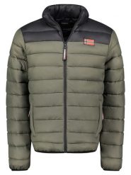 Geographical Norway Kurtka pikowana "Amigoglerc Basic" w kolorze oliwkowo-czarnym rozmiar: 3XL. Brązowe kurtki Geographical Norway, xl, bez wzorów, bez kaptura. Za 145.94 zł.