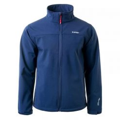 Kurtka męska Softshell Hi-Tec Lingen - granatowa, Rozmiar XXL. Brązowe kurtki Hi-tec, m, bez wzorów, z materiału, bez kaptura. W wyprzedaży za 149.90 zł.