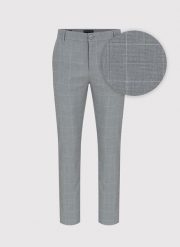 PAKO LORENTE – Szare spodnie męskie w kratkę P24SF-WX-002-S-S - Pako Lorente. Szare spodnie materiałowe Pako Lorente, na co dzień, l, bez wzorów, z elastanu, casualowe. Za 119.99 zł.