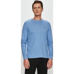 Polo Ralph Lauren - Longsleeve. Niebieskie bluzki z długim rękawem Polo Ralph Lauren, m, bez wzorów, z dzianiny, bez kołnierzyka, bez ramiączek. W wyprzedaży za 239.90 zł.