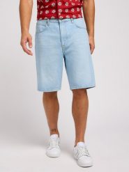 MESKIE SPODNIE LEE ASHER SHORT LIGHT STONE WASH 112349239. Szorty Lee, m, bez wzorów. Za 169.99 zł.