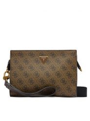 Guess Saszetka HMMILO P6157 Brązowy. Brązowe torby na ramię Guess, z aplikacjami, ze skóry, bez dodatków. Za 369.99 zł.