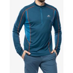 Koszulka longsleeve męska Mountain Equipment Ignis LS Zip Tee. Niebieskie bluzki z długim rękawem MOUNTAIN EQUIPMENT, m, bez wzorów, bez kołnierzyka, bez ramiączek. Za 214.99 zł.