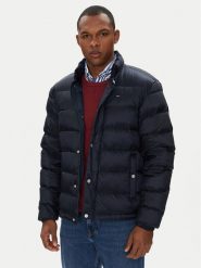 Tommy Jeans Kurtka puchowa DM0DM21937 Granatowy Regular Fit. Niebieskie kurtki Tommy Jeans, l, bez wzorów, z jeansu, bez kaptura. Za 679.99 zł.