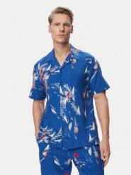 Tommy Jeans Koszula Aop Co Slub DM0DM23144 Niebieski Regular Fit. Niebieskie koszule Tommy Jeans, m, bez wzorów, z bawełny, bez kołnierzyka, bez ramiączek. Za 369.99 zł.