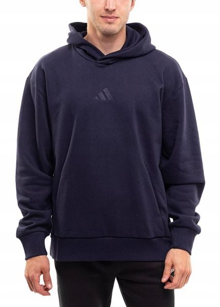 Bluza męska adidas ALL SZN Fleece. Niebieskie bluzy z kapturem Adidas, m, bez wzorów, z bawełny, z kapturem. Za 215.99 zł.