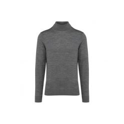Sweter z merynosów z golfem Kariban Premium. Szare golfy KARIBAN, m, bez wzorów, bez ramiączek. W wyprzedaży za 290.00 zł.