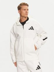 Adidas Bluza Z.N.E. JF2443 Biały Regular Fit. Białe bluzy Adidas, l, bez wzorów, z bawełny, bez kaptura. Za 319.99 zł.