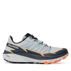 Buty do biegania Salomon. Niebieskie buty do biegania Salomon, bez wzorów, bez zapięcia, do biegania. Za 419.99 zł.