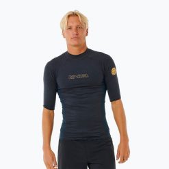 Koszulka do pływania męska Rip Curl Dawn Patrol UPF Performance. Czarne odzież kąpielowa RIPCURL, m, bez wzorów. Za 129.99 zł.