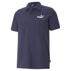 Polo Puma Essential Pique. Fioletowe koszulki polo Puma, m, bez wzorów, z bawełny, bez kołnierzyka, bez ramiączek, na golfa. Za 170.00 zł.
